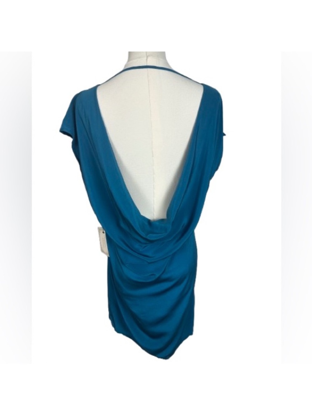 🎉 SALE 🎉 Sexy 💯% Silk Backless Dress / Tunic in Teal Blue NWT